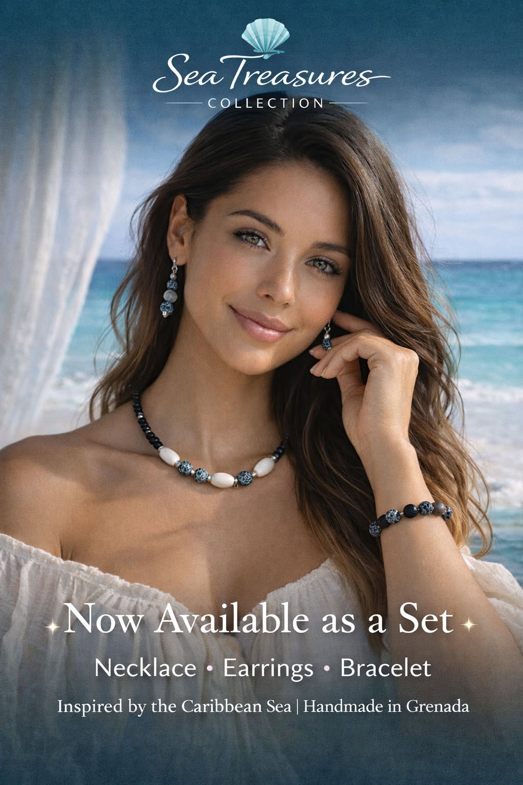 Crackle Agate Earrings – Handmade Coastal Earrings