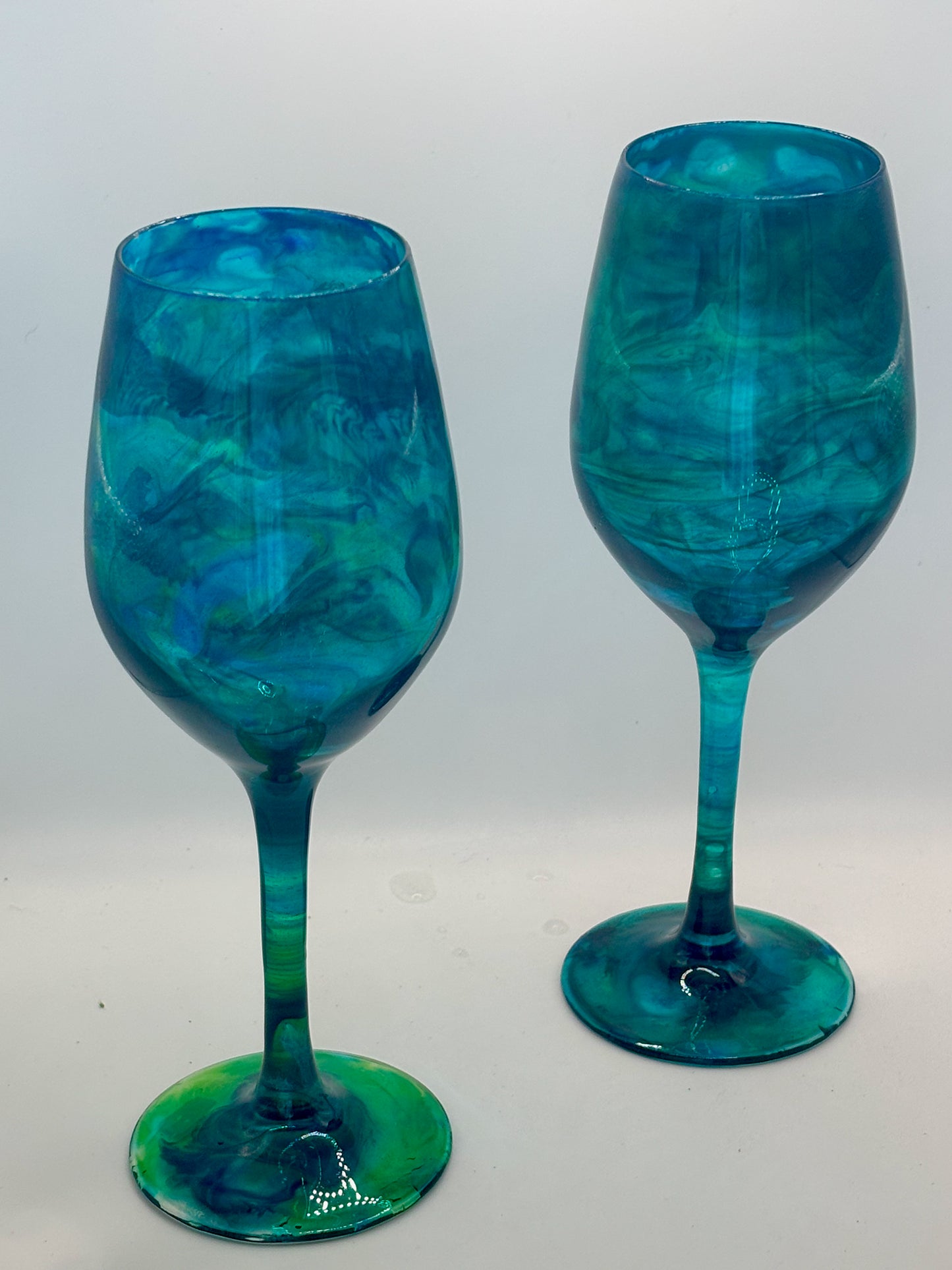 Unique Blue Wine Glasses