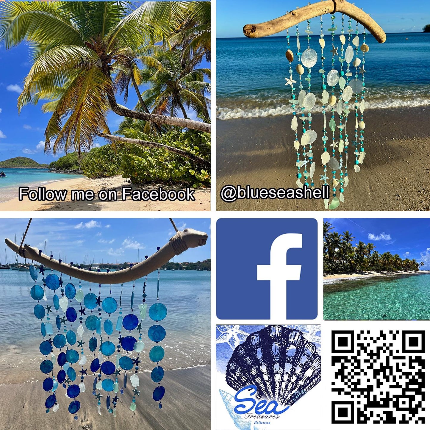 Set of 5 Sea Glass Key-Chains Lucky Charms- Beach lovers gift - Sea Glass Keychains - Bridesmaid gift
