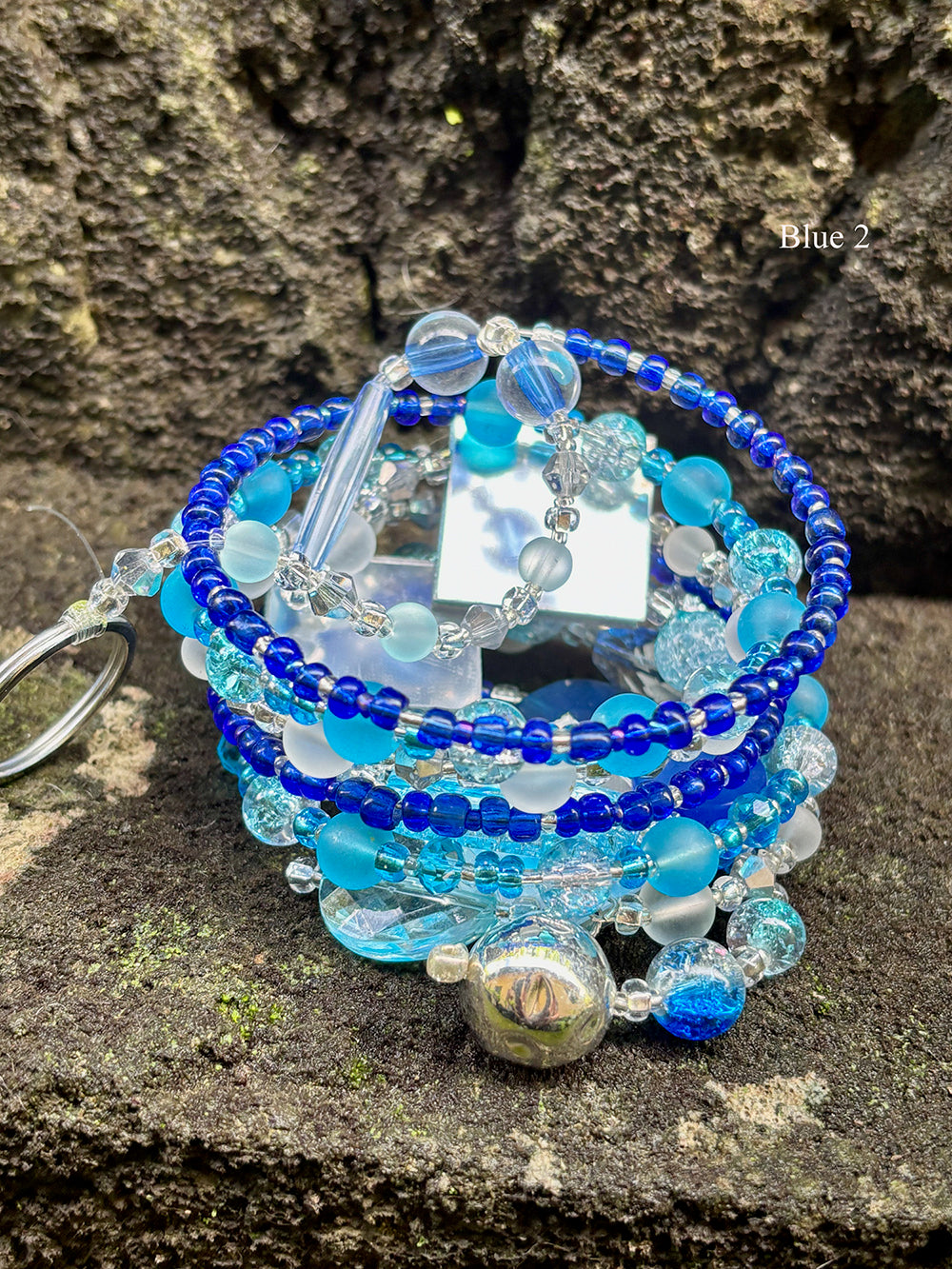 Spiral Beaded Wind Spinner & Sun Catcher - Garden or Patio Decor