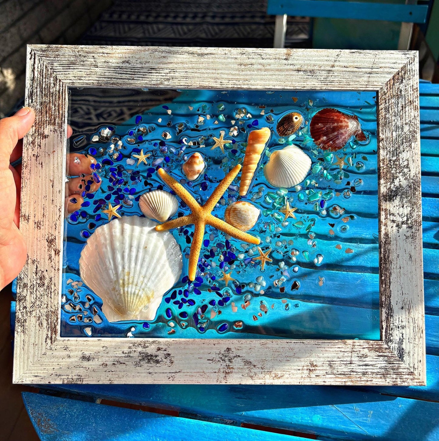 Shell Wall Art for Nautical Decor