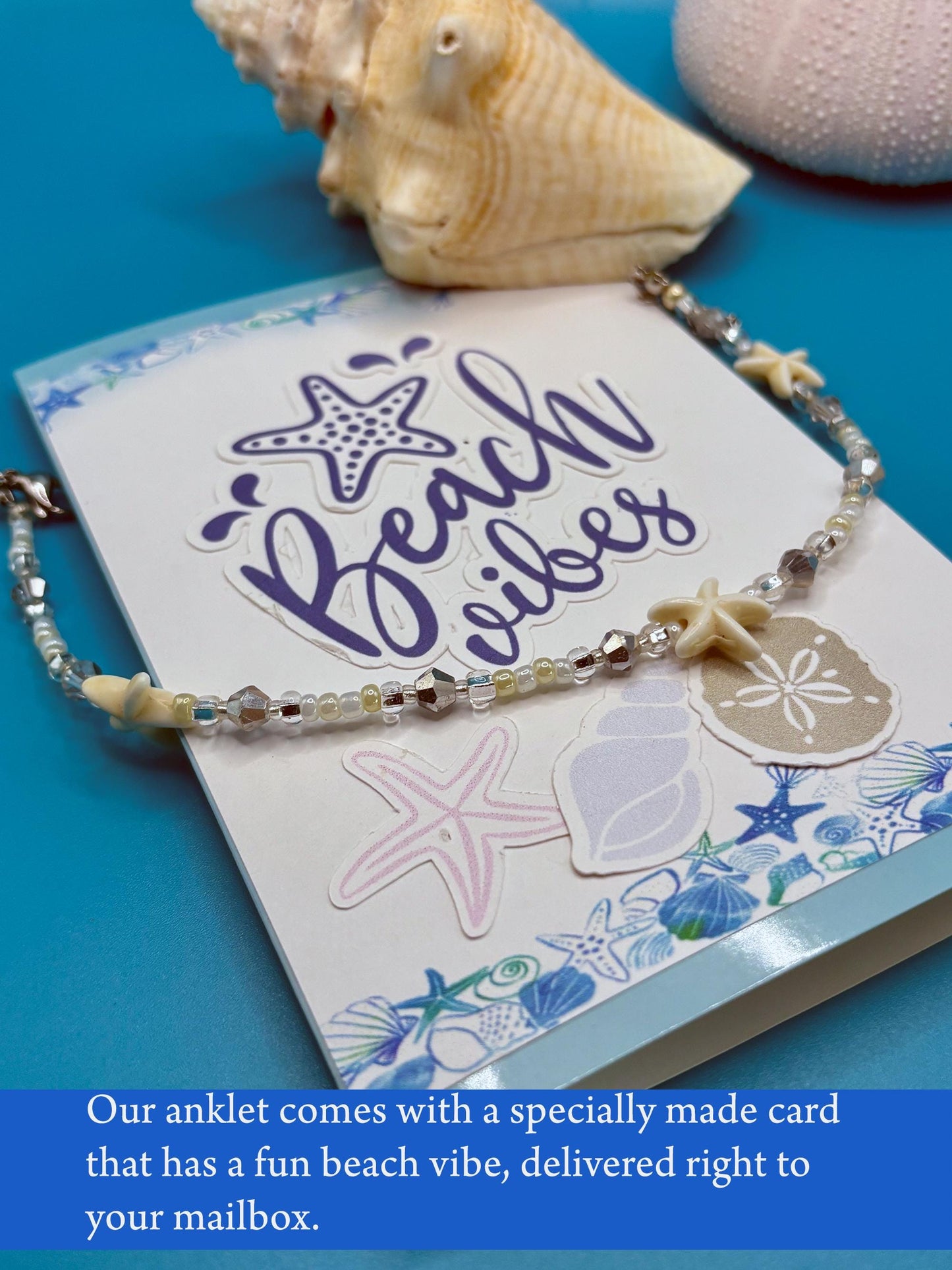 Beach Starfish Anklet, Beach Wedding, Ocean Lovers, Gift for every Beach Girl