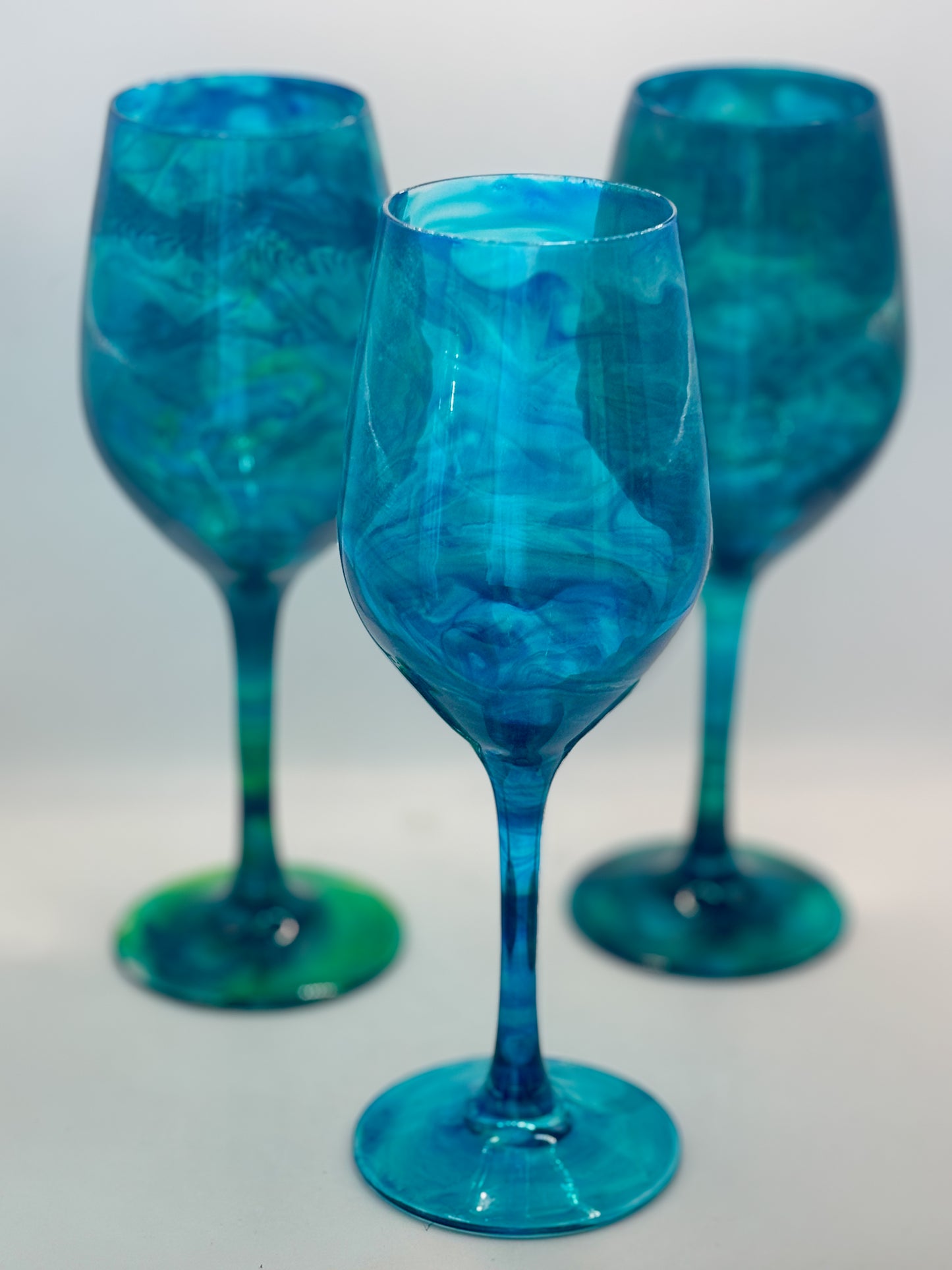 Unique Blue Wine Glasses