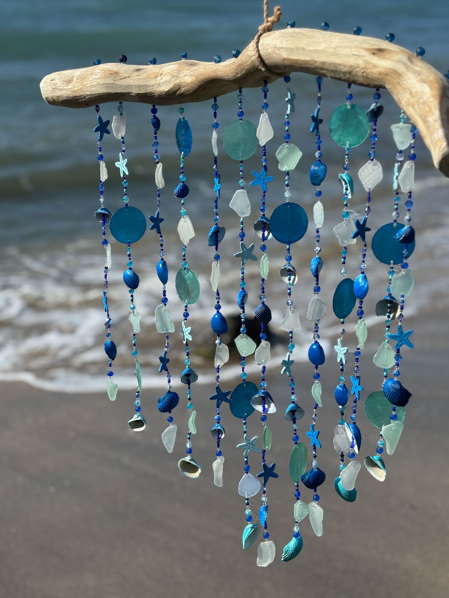 Caribbean Azure Driftwood Wind Chime