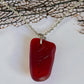 Rare Red Sea Glass Necklace