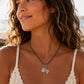 Seafoam Green Double Pendant Necklace
