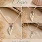 Handmade Whispering Shell Necklace Classic style with white seed beads, natural shells and stainless steel accents.