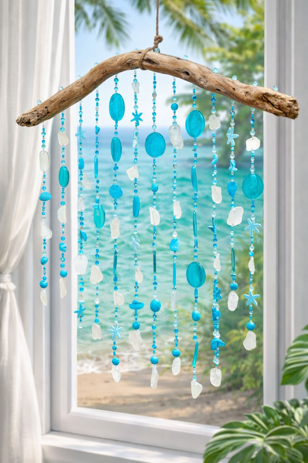 Aqua Dream Sea Glass & Shell Chime