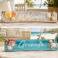 Handmade Coastal Bamboo Signs | Beach House Wall Décor