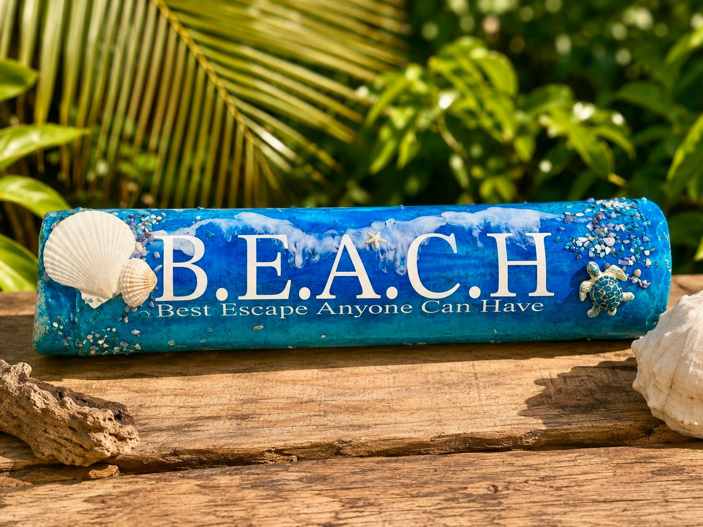Handmade Coastal Bamboo Signs | Beach House Wall Décor