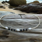 Handmade Crackle Agate Beaded Necklace – Coastal Beach Jewelry