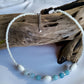 Handmade Crackle Agate Beaded Necklace – Coastal Beach Jewelry