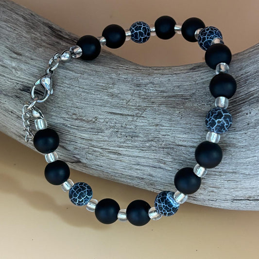 Crackle Agate Collection Bracelet