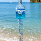 Handmade Glass Bottle Wind Chime | Sea Glass & Shell Coastal Decor