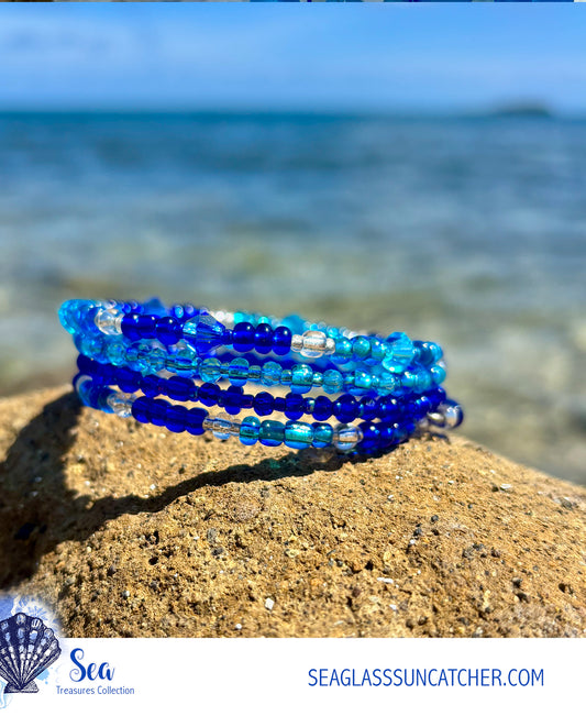 Deep Sea Memory Wire Bracelet