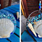 Ocean-inspired Suncatcher - Beach Art Christmas Decoration - Coastal Home Decor