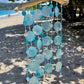 Capiz Shell wind chime with shells, glass beads on Driftwood.  Gift for Beach Lovers
