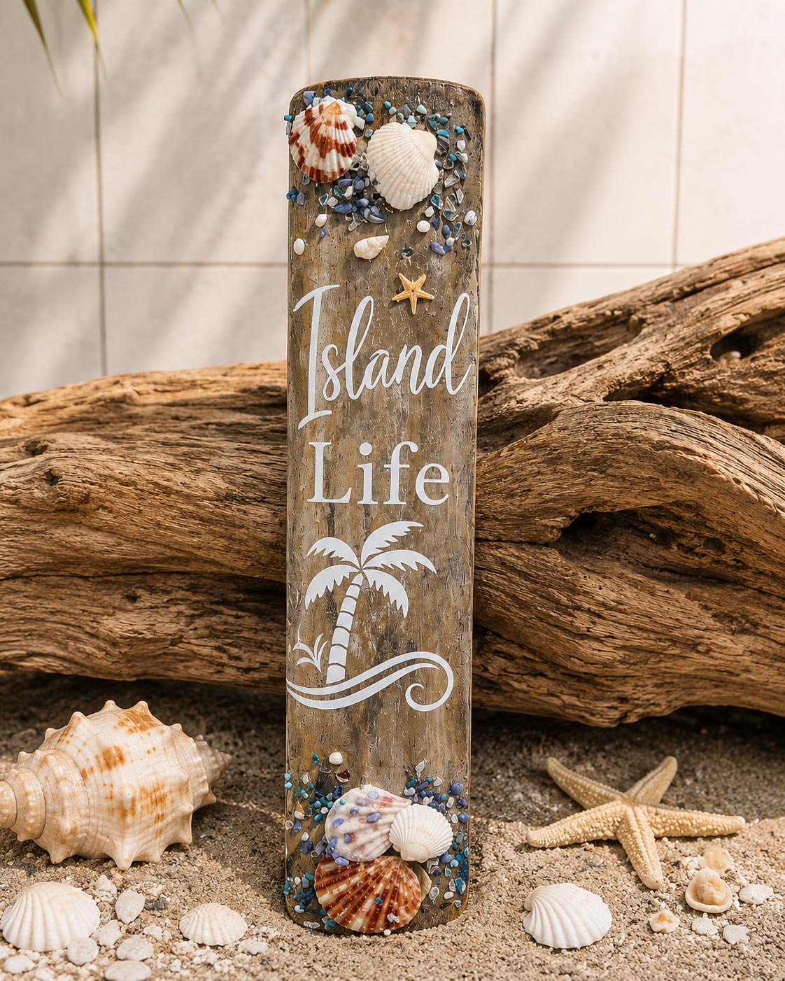 Handmade Coastal Bamboo Signs | Beach House Wall Décor