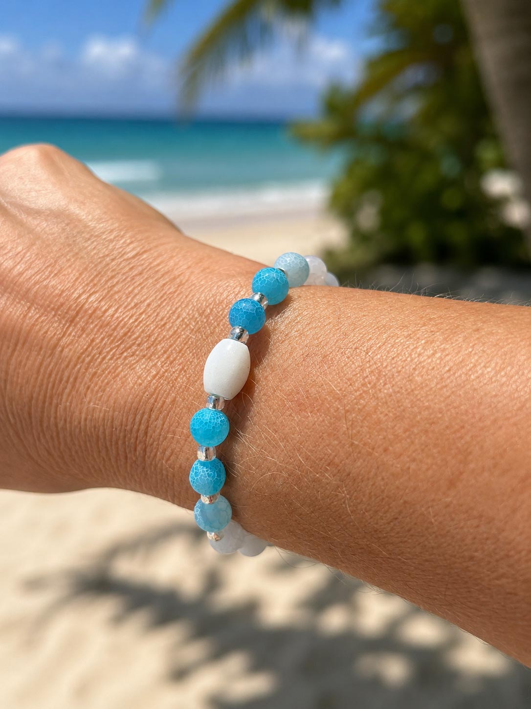 Crackle Agate Collection Bracelet