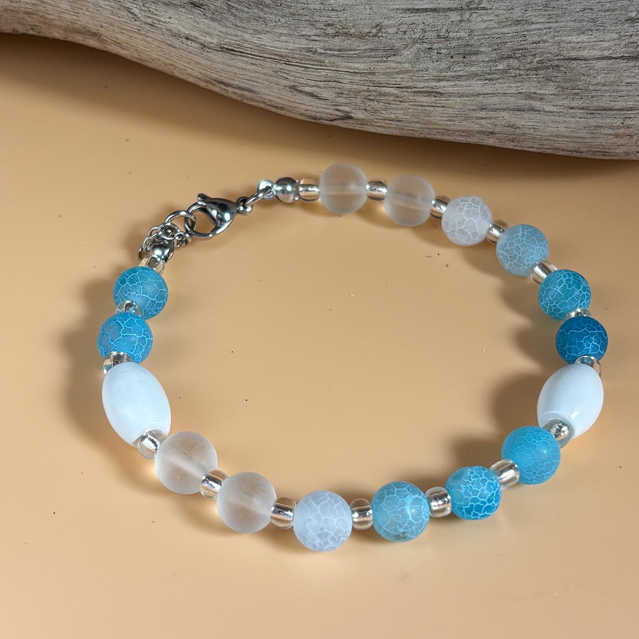 Crackle Agate Collection Bracelet