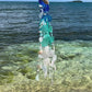 Colors of the Sea - Wind Chime with sea glass & shells