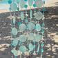 Capiz Shell wind chime with shells, glass beads on Driftwood.  Gift for Beach Lovers