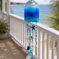 Rum Bottle Sea Glass, Shell Wind Chimes & Sun Catcher