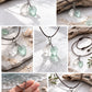 Genuine Sea Glass Double Pendant Necklace – White & Seafoam Green | One of a Kind