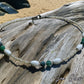 Handmade Crackle Agate Beaded Necklace – Coastal Beach Jewelry