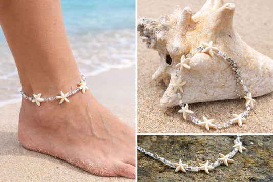 Starfish Beach Anklet – Coastal Summer Jewelry