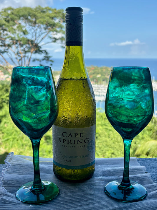 Unique Blue Wine Glasses